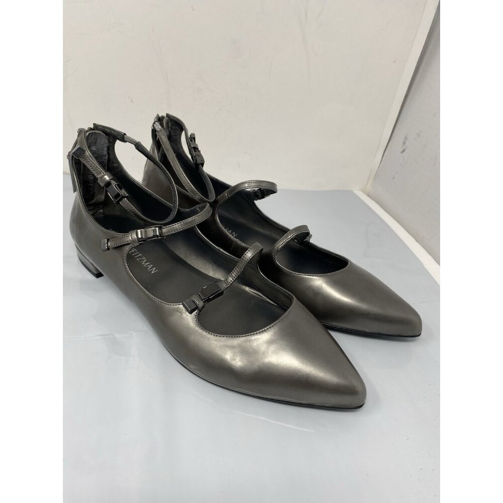 STUART WEITZMAN FLIPPY THREE STRAP MARY JANE FLAT SZ 9.5 NEVER Worn